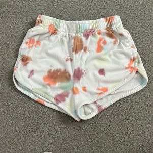 tie die shorts